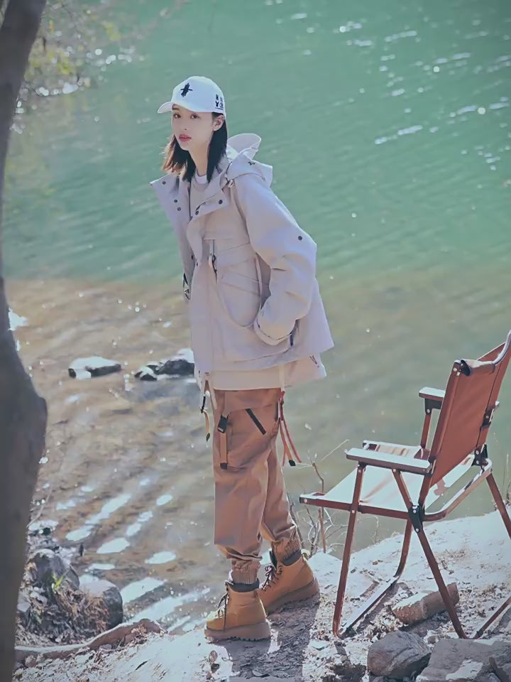 AOGZ】ルーズフィット・テクニカルジャケット