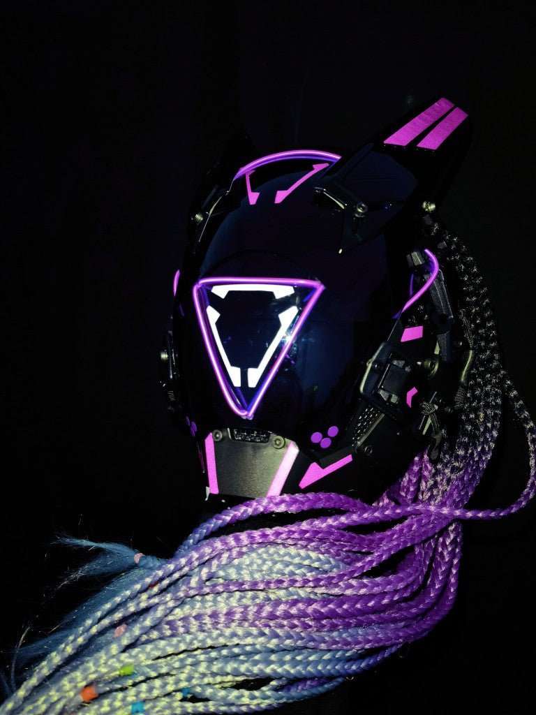 S/6【機動隊】Punk Force サイバードレッドマスク【紫】 - LUCHYテックウェア＆サバゲー専門店